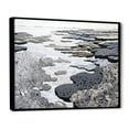 thumbnail image 2 of Designart "An Abstracted Gray Landscape" Coastal Coral Under Water Floater Framed Wall Decor, 2 of 5