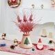 thumbnail image 4 of mfyjkho Ramas Navideñas De 81 Cm Con Polvo Dorado, Bayas Y Lentejuelas: Ramas De Plástico Para Decorar Fiestas Y El Hogar (1 Unidad), 4 of 6