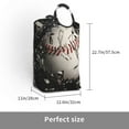 thumbnail image 2 of Salouo Baseball Breaking Glass for Dirty Clothes Hamper,Extra Large Hamper Basket Bin 1-Pack Big Laundry Baskets with Handles Laundry Hampers Fits for Bedroom & Living Room, 2 of 5