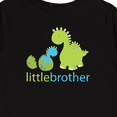 thumbnail image 4 of Inktastic Dinosaur Little Brother Green Boys Long Sleeve Toddler T-Shirt, 4 of 5