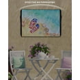 thumbnail image 6 of Outdoor TV Cover 48 to 50 Inch Weatherproof, Tropical Coastal Waterproof TV Screen Protector for Outside Decor with Zipper and Pocket 48"L x 30"H , Beach Slippers Shells Starfish Blue, 6 of 7