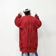 thumbnail image 5 of MUSUPER Unisex Long Sleeve Sweater Skull Scorpion Graffiti Oversized Ripped Knitted Top, 5 of 19