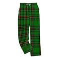 thumbnail image 4 of qelini Sleep Pants for Men Elastic Waist Pants Plaid Print Drawstring Loungewear Pants Lightweight Cozy Trousers, 4 of 4