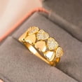 thumbnail image 2 of K-KED Fashion Gold Plated Cubic Zircon Ring Women Delicate Jewelry Wedding Gift Sz 5-12-9, 2 of 5