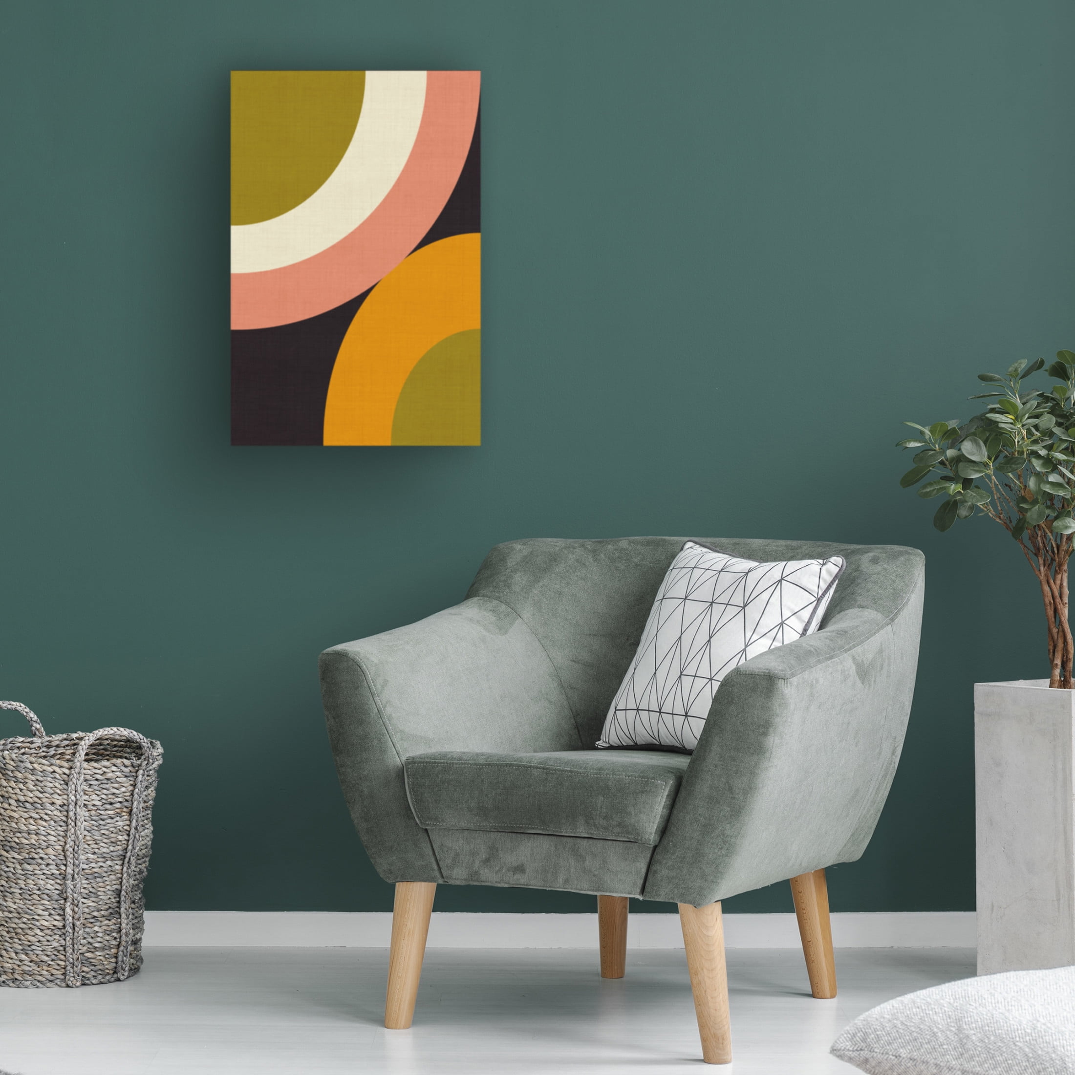Trademark Fine Art Ana Rut Bre Geo Shapes Fall 21 Rounded Canvas Wall Art
