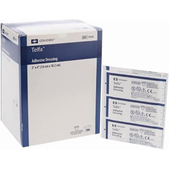 Pads With Adhesive 3" X 4"-100 by (Coviden)