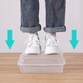 thumbnail image 2 of LCXmlly Clear Plastic Shoe Box Ventilation Holes Design Shoe Storage Box Transparent Space saving, Plastic Organizer Box for Home, 2 of 7