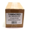 thumbnail image 3 of 725M54CRED Mini Size 4" Red Color Hot Glue Stick - 5 lb Box, 3 of 3