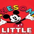 thumbnail image 3 of Disney Jr. Mickey & Friends - Awesome Little Brother - Youth Long Sleeve Graphic T-Shirt, 3 of 5