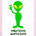 thumbnail image 2 of CafePress - Greetings Earthlings Infant Bodysuit - Baby Light Bodysuit, Size Newborn - 24 Months, 2 of 4