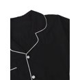 thumbnail image 3 of Womens Pajama Sets Short Sets Short Sleeve Sleepwear Black XL, 3 of 4