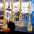 thumbnail image 3 of TETOU 3 Pcs Halloween Spider Egg Sacs,39 Inch Hanging Spider Egg Web with Led Lights Decor for Outdoor Tree Yard Garden Door Horror Halloween Party Decoration(Warm white), 3 of 6