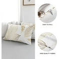 thumbnail image 2 of Spring Pillow Covers 12x20 inch Set of 2, Soft Pillowcases Golden Leaves Pattern Decorative Sofa Living Room Bed Square Pillow Case Cushion Cover-Golden, 2 of 6