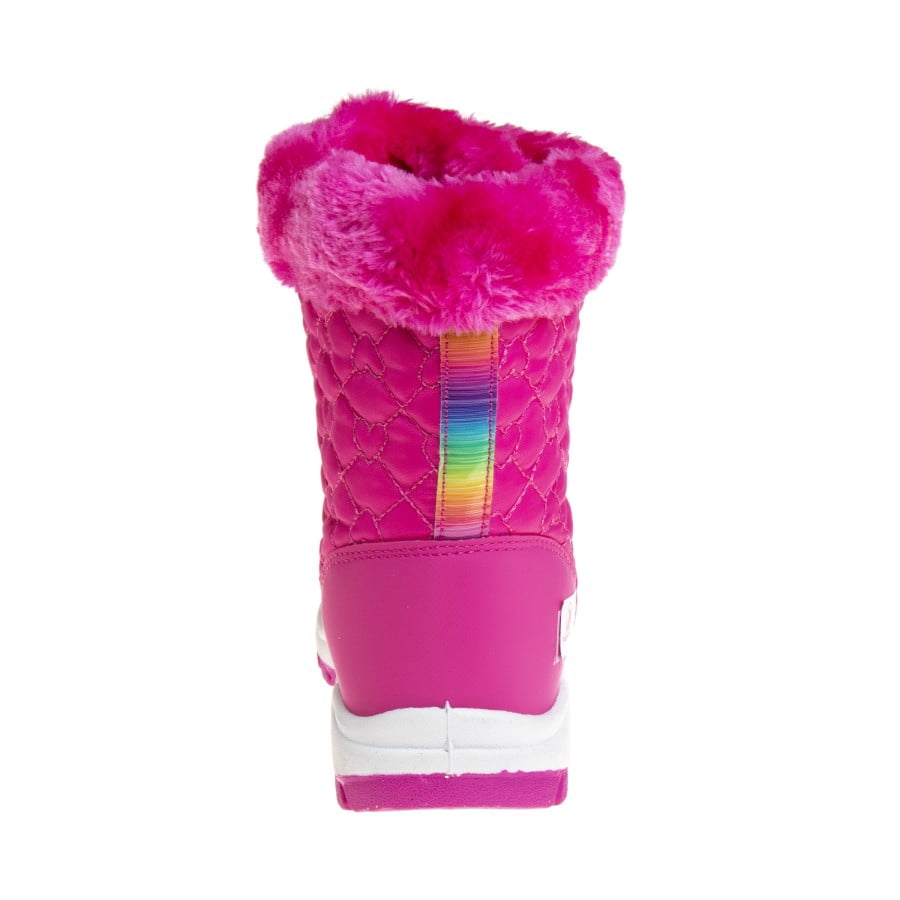 Rugged Bear Toddler Girls Snow Boots, Fuchsia Multi, 9