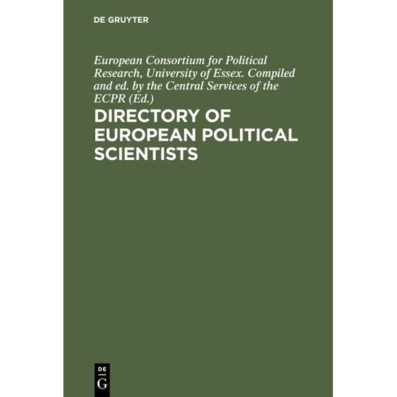 Directory of European Political Scientists, (Hardcover)