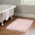 thumbnail image 2 of Linon Faux Sheepskin Area Rug Collection, Pink, 3' x 5', 2 of 7