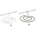 thumbnail image 2 of Naiovety Percha espiral de acero inoxidable resistente, 2 unidades, giratoria, resistente y resistente, que no se deforma fácilmente. Almacenamiento y organización del hogar blanco, 2 of 6