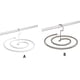 thumbnail image 4 of Bewildely Percha espiral innovadora de 2 piezas, giratoria, ahorra espacio, plegable, no se deforma fácilmente. Almacenamiento y organización del hogar blanco, 4 of 6