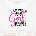 thumbnail image 4 of Inktastic Baby I Am Proof That God Answers Prayers Girls Baby Dress, 4 of 5