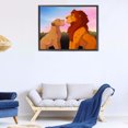 thumbnail image 3 of Cuadros Decorativos DIY pintura de diamantes mosaico redondo completo león rey arte imagen hogar Wdftyju embutido en tela, 3 of 9