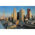 thumbnail image 2 of Grandmaison, Mike 24x17 White Modern Wood Framed Museum Art Print Titled - Toronto City at dusk with CN Tower, 2 of 4