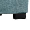 thumbnail image 7 of Williamspace Accent Sofa Chair,Upholstered Leisure Lazy Chair,Modern Square Floor Sofa Single Couch with Removable Pillow for Living Room Bedroom,Teal, 7 of 7