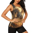 thumbnail image 2 of Lsque Golden Winged White Horse Printed Workout Tank Tops for Women, Athletic Sports Tank Tops, Compression Sleeveless Dry Fit Shirts,Sleeveless Yoga Shirt-Small, 2 of 9