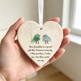 thumbnail image 4 of WWV Meaningful Gift Sea Glass Heart Ornament Friendship Gift Acrylic Hanging Keepsake with Quote for Best Friend Sister Birthday Christmas Home Decor, 4 of 5