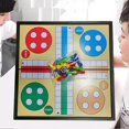 thumbnail image 4 of 25cm Ludo Board Game Magnetic 5 In 1 Plastic With Folding Chessboard Ludo Chess For Kids Children, 4 of 5