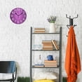 thumbnail image 4 of GZHJMY Purple Wall Clock,Silent Non Ticking 10 Inch Battery Operated Round Wall Clocks for Kitchen,Home,Bedrooms,Office Decor, 4 of 6