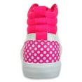 thumbnail image 3 of Minnie Mouse Polka-Dot Pink High-Top Girl's Shoes-Size 2, 3 of 3
