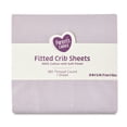 thumbnail image 5 of Parent's Choice 180 Thread Count Purple Cotton Fitted Crib Sheet, 5 of 6