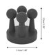 thumbnail image 2 of 4 soportes de silicona para cepillos de dientes, autoadhesivos, multifuncionales, para baño, cocina, oficina, color negro, 3,51 x 3,51 x 3,51 cm., 2 of 8
