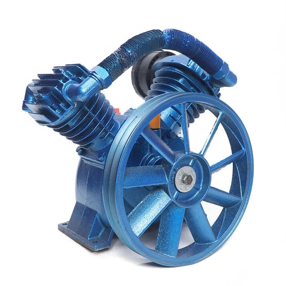 4Kw Double Stage 5.5 HP Air Compressor Head Pump Motor 175 PSI Twin Cylinder