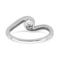 thumbnail image 5 of Solid 10k White Gold Diamond Engagement Ring Size 9 (.181 cttw.), 5 of 8