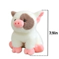 thumbnail image 3 of Fluffy Cute Pig Plush Toy 8in Soft Cartoon Pig Stuffed Farm Animal Doll Pillow Creative Birthday Gift, 3 of 8