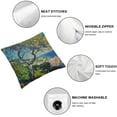 thumbnail image 4 of Acheng Claude Monet Pillow Covers Sunrise Water Lilies Pillow Cases Impressionist Painting Cushion Covers, Suitable for All Season Pillow Case for Room Bedroom Sofa Chair,2 Pcs White, 4 of 6
