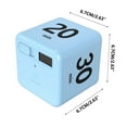 thumbnail image 2 of Cube Timer Under $5! Yannianjz Gravity Sensing Flip Timer for Time Management, Electronic Cube Timer for Cooking Study, Countdown Timer with Alarm,studentTimer for Classroom, 2 of 5