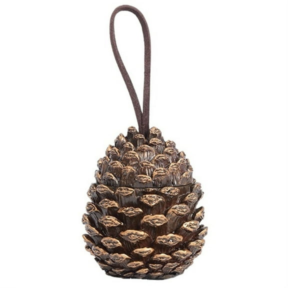 Cute Pinecone Toothpick Dispenser with Lid Cotton Swab Storage Box Toothpick Holder