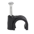 thumbnail image 1 of QualGear 7mm Cable Clips, Black, 100 Pack, CC7-B-100-P, 1 of 2
