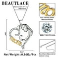 thumbnail image 4 of Beautlace 925 Sterling Silver Mother Necklace Pendant for Women,Love Heart Mom Necklace Birthday Mother's Day Gifts Jewelry Gift for Mom, 4 of 6