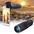 thumbnail image 1 of kurtrusly 18x Phone Photography Telescope Adjustable External High Definition Traveling Monocular Smartphone Observing Outdoor Watching, 1 of 7