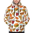 thumbnail image 4 of Hoodies for Men - hot dog Hamburger Long Sleeve Comfrt Men'S Fashion Hoodies & Sweatshirts, Sweatshirts for Men Hoodies Pullover Clothing Clothes with Pouch, 4 of 7