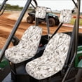 thumbnail image 2 of KUIFORTI Grey Camouflage UTV Seat Covers Seats Cover with Headrest Covers Polyester Easy Installation for Yamaha Rhino 700 660 450 2004-2021 Rhino UTV Accessories, 2 of 7