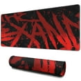 thumbnail image 1 of Gaming Mouse Pad in Black Red - Large 31.5x11.8 inch Keyboard Mat with Non-Slip Base and Stitched Edges for Enhanced Game Control, 1 of 7