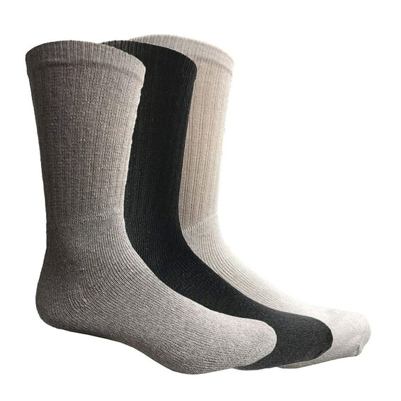 Womens Wholesale Winter Cotton Crew Socks - Assorted Color Sport Casual Socks For Women - 9-11 - 12 Pack