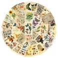 thumbnail image 1 of Póster Vintage de plantas, flores, mariposas, pegatinas para coche, portátil, teléfono, decoración de papelería, calcomanías de vinilo, pegatina impermeable, juguetes para niños, 1 of 3