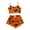 Orange, variant on Halloween Sleepwear For Women Silk Satin Pajamas Set 3Pcs Floral Lace With Robe Pjs Womens Pajamas,M