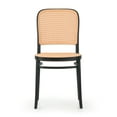 thumbnail image 3 of Set of 2 Benedetta Blue Linen Upholstered Dining Chair with Black Iron Legs, 3 of 8