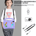 thumbnail image 5 of Lightweight Portable Case for iPad Mini 7 (A17 Pro) 2024 / iPad Mini 6 2021 Letter Pattern Kids Shockproof Cover with Pencil Holder and Shoulder Strap, 5 of 9